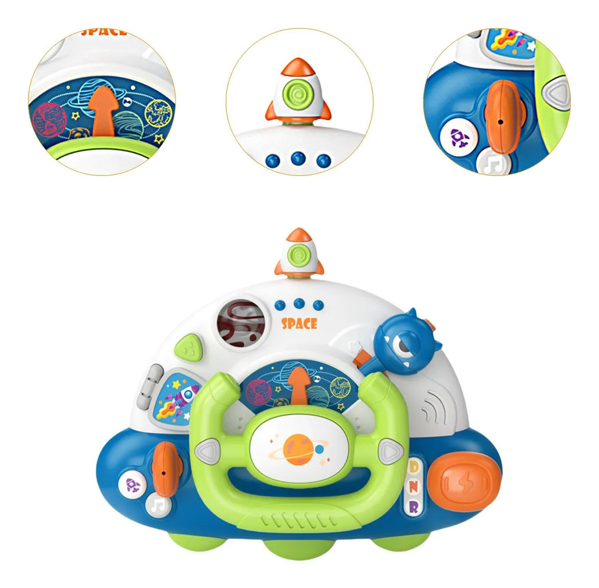 StarPilot Wheel — Volante didáctico espacial